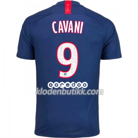 Paris Saint-Germain Edinson Cavani 9 Hjemme Fotballdrakt 2019-2020 Kortermet
